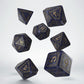 Runic Mixed-blue & gold Dice Set (Preorder)