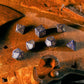 Runic Mixed-blue & gold Dice Set (Preorder)