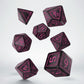Runic Shimmering black with magenta Dice Set (Preorder)