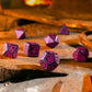 Runic Shimmering black with magenta Dice Set (Preorder)