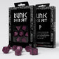 Runic Shimmering black with magenta Dice Set (Preorder)