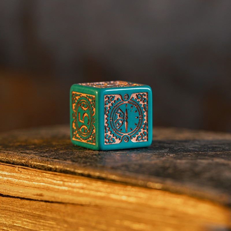 Steampunk Clockwork: Nautical Apparatus Modern Dice Set (Preorder)