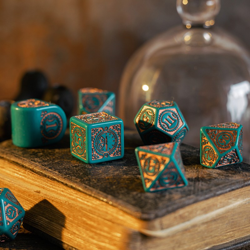 Steampunk Clockwork: Nautical Apparatus Modern Dice Set (Preorder)
