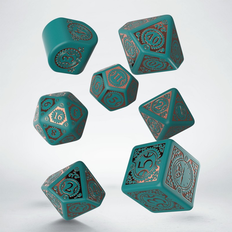 Steampunk Clockwork: Nautical Apparatus Modern Dice Set (Preorder)