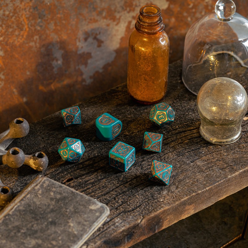 Steampunk Clockwork: Nautical Apparatus Modern Dice Set (Preorder)