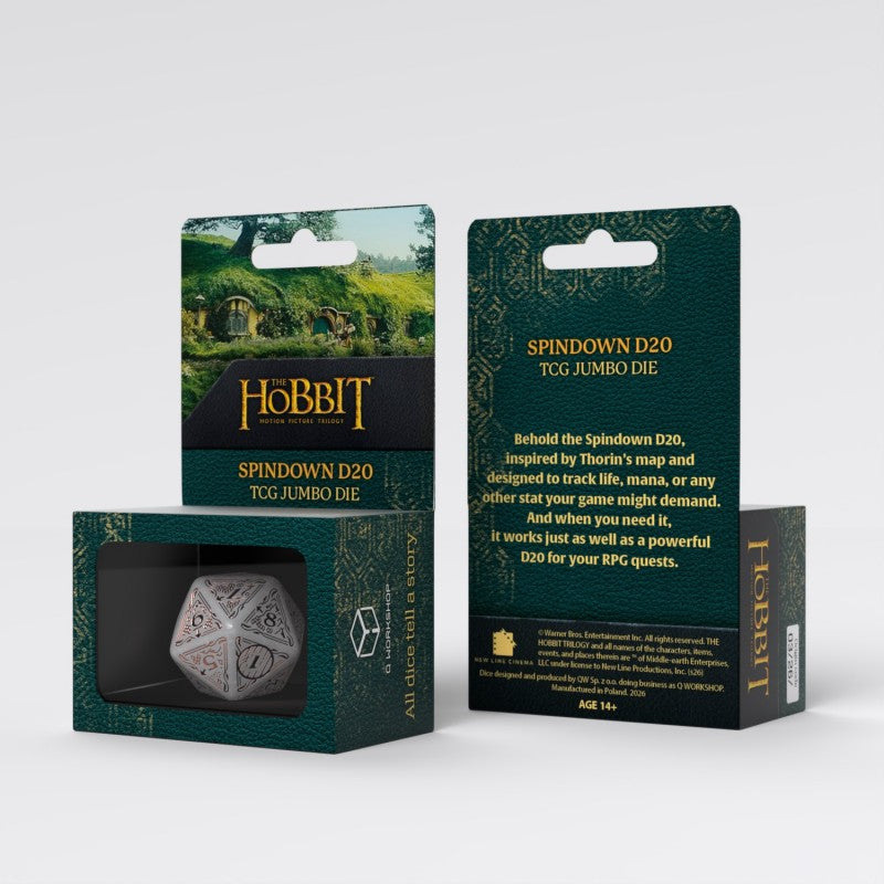 The Hobbit Spindown D20 - Radiant TCG Jumbo Die (Preorder)