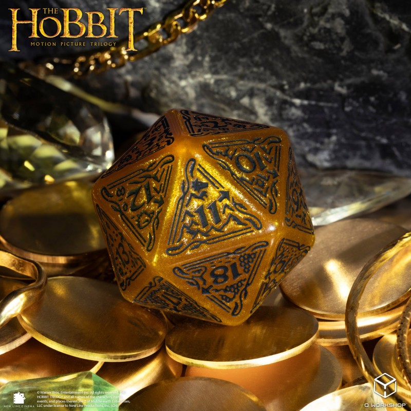 The Hobbit Spindown D20 - Solaris TCG Jumbo Die (Preorder)