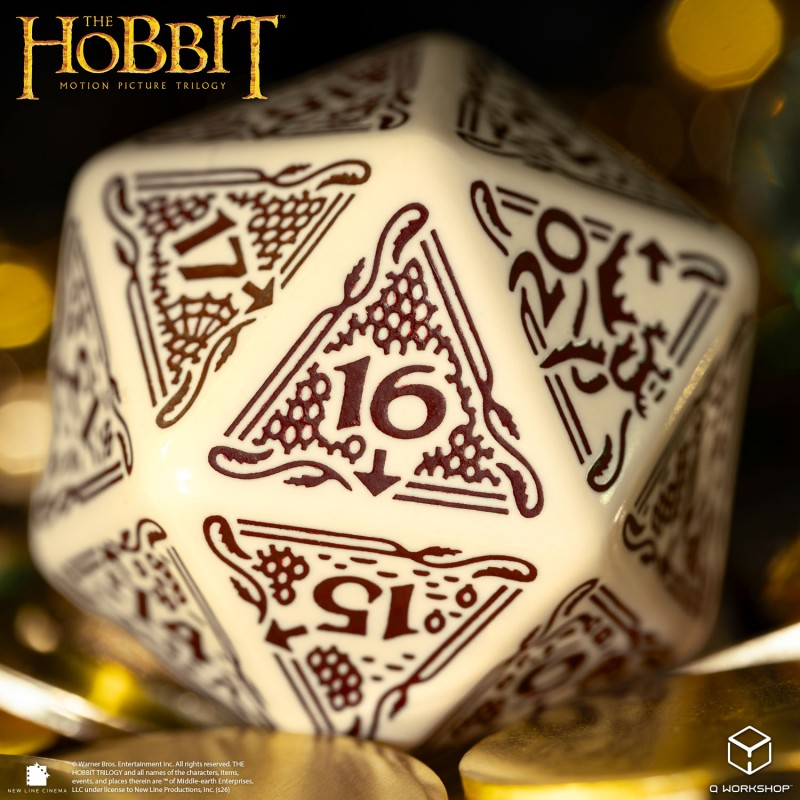 The Hobbit Spindown D20 - Terra TCG Jumbo Die (Preorder)