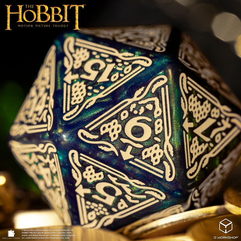 The Hobbit Spindown D20 - Tideborn TCG Jumbo Die (Preorder)