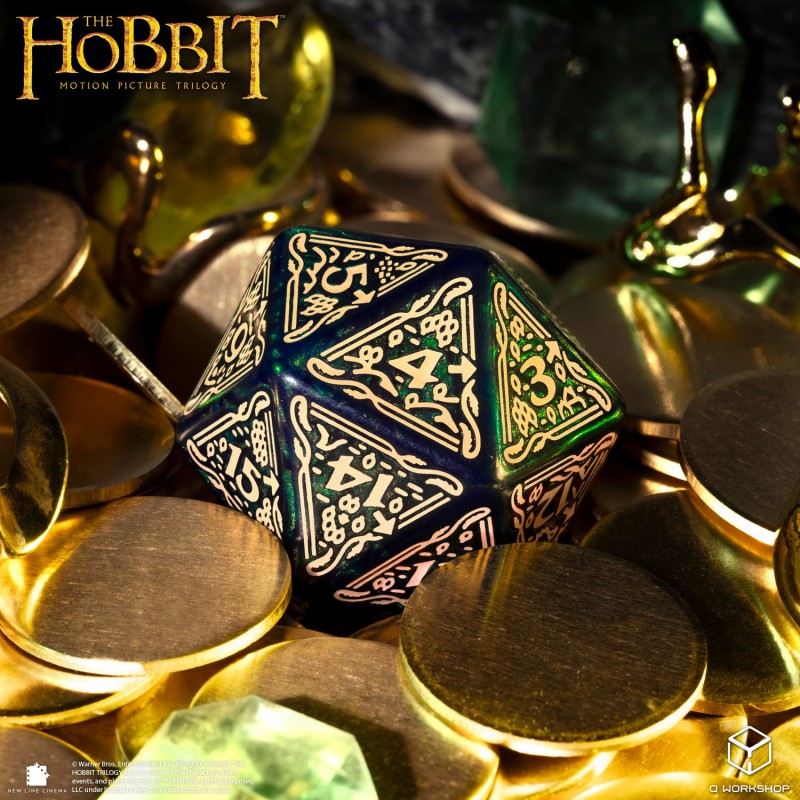 The Hobbit Spindown D20 - Tideborn TCG Jumbo Die (Preorder)