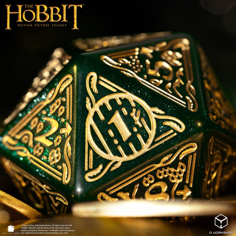 The Hobbit Spindown D20 - Verdant TCG Jumbo Die (Preorder)
