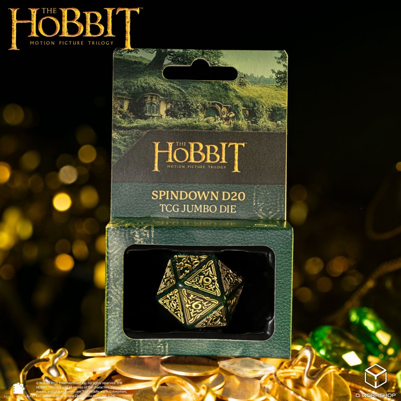 The Hobbit Spindown D20 - Verdant TCG Jumbo Die (Preorder)