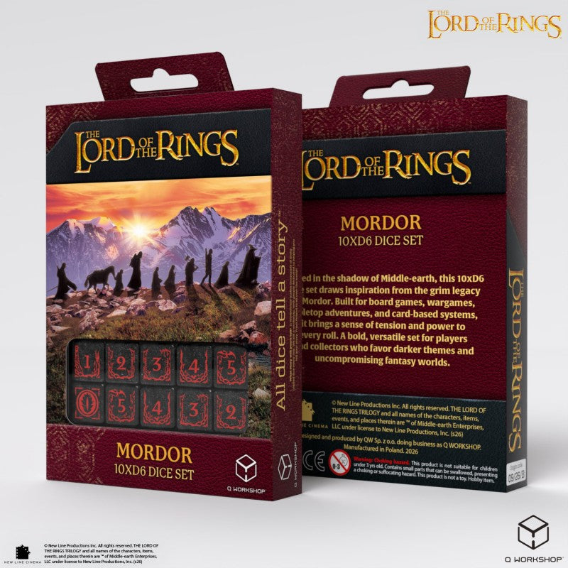 The Lord of the Rings: Mordor 10xD6 Dice Set (Preorder)