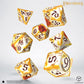 The Lord of the Rings: Ring-bearers – Full Art Dice® Set - Whitefire Radiance (Preorder)
