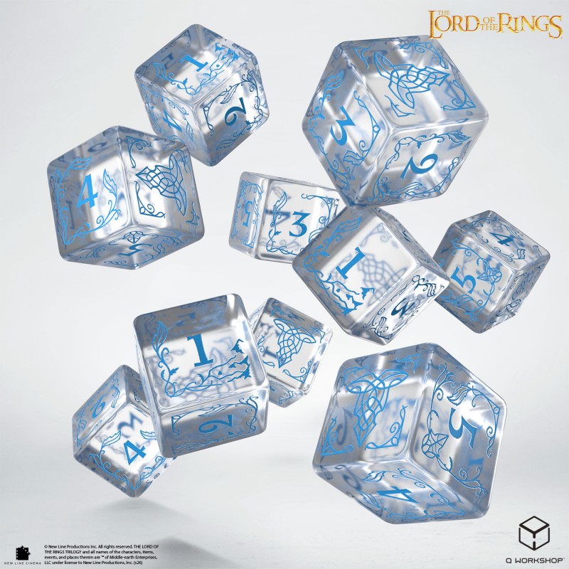 The Lord of the Rings: Rivendell 10xD6 Dice Set - Water (Preorder)