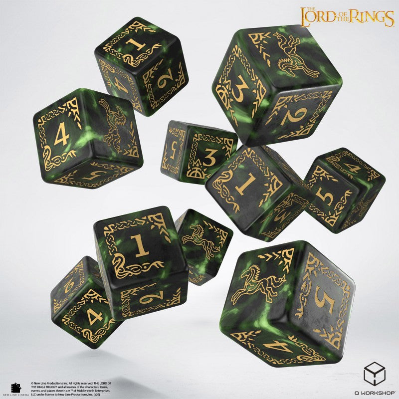 The Lord of the Rings: Rohan 10xD6 Dice Set (Preorder)