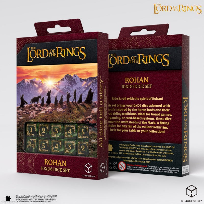 The Lord of the Rings: Rohan 10xD6 Dice Set (Preorder)