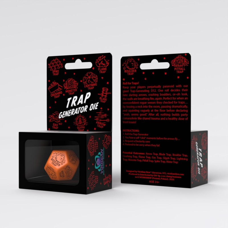 Trap Generator Die: Orange&Black (Preorder)