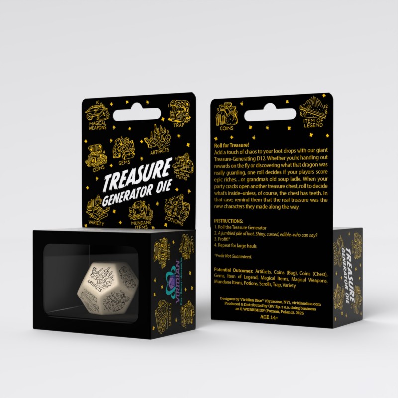Treasure Generator Die: Beige&Black (Preorder)