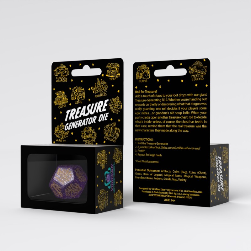 Treasure Generator Die: Shimmering Purple&Gold (Preorder)