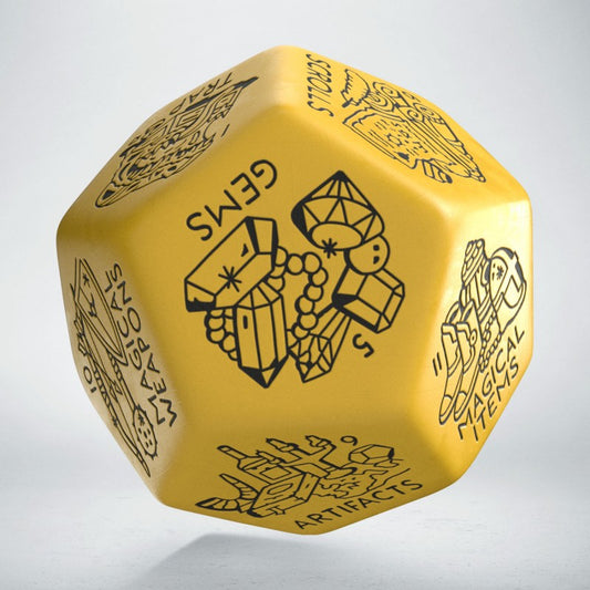 Treasure Generator Die: Yellow&Black (Preorder)