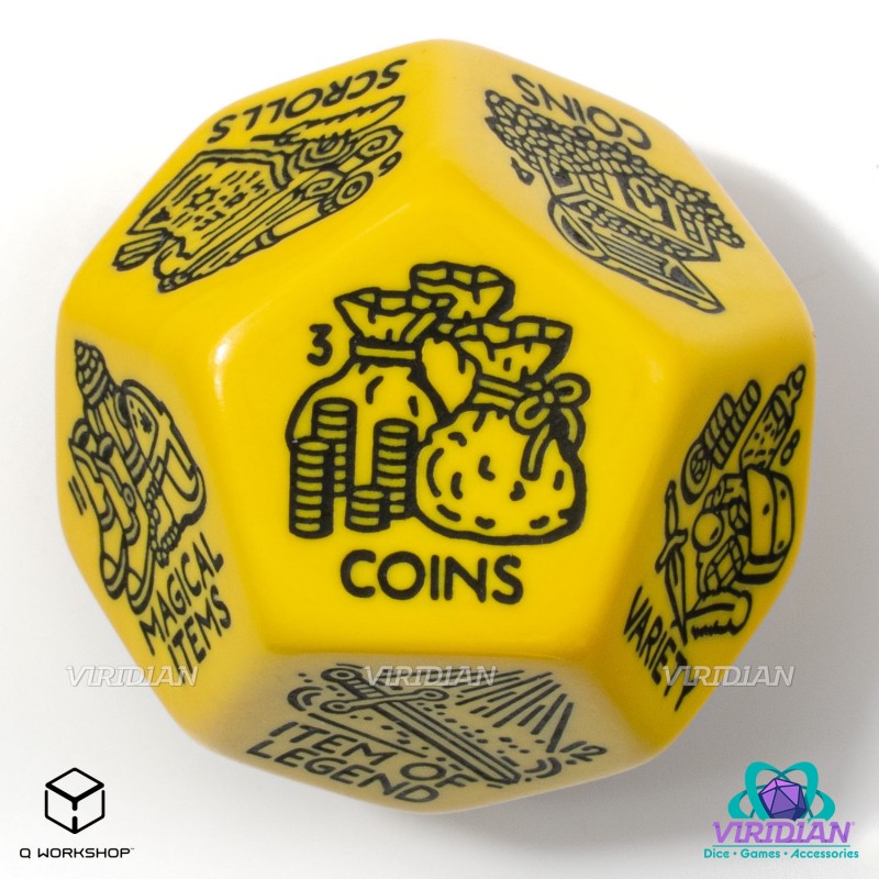 Treasure Generator Die: Yellow&Black (Preorder)