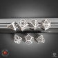 Tribal Dice Set: Pearl & Brown (Preorder)