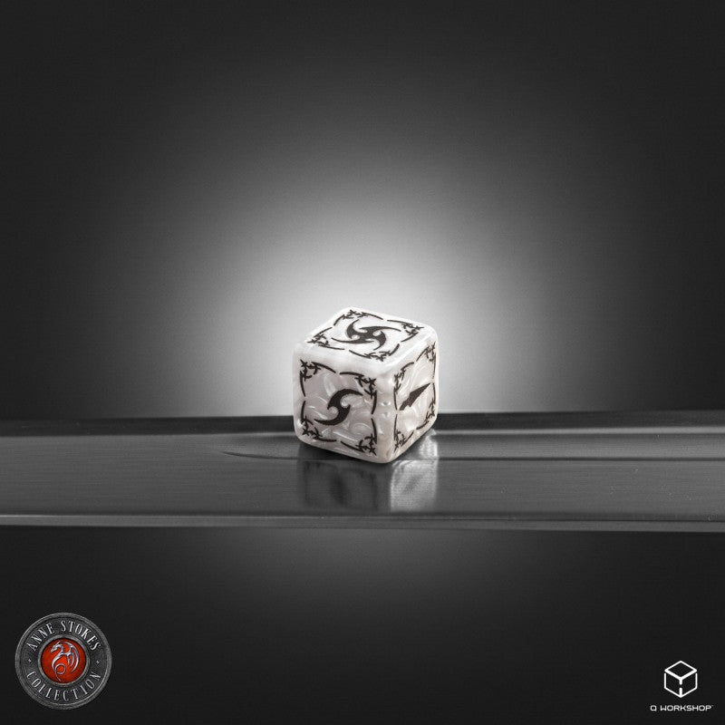 Tribal Dice Set: Pearl & Brown (Preorder)
