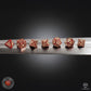 Tribal Dice Set: Shimmering red & Beige (Preorder)