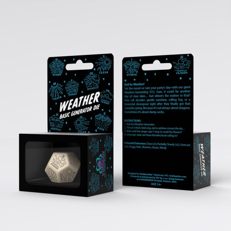 Weather Generator Die: Beige&Black (Preorder)