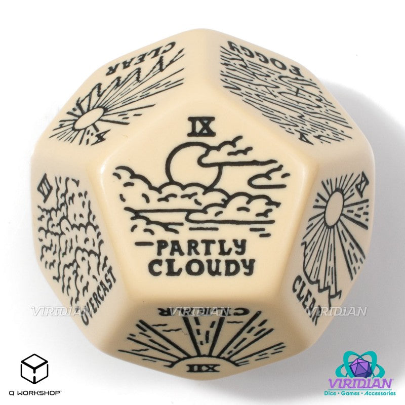 Weather Generator Die: Beige&Black (Preorder)