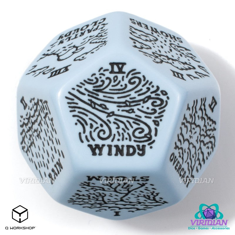 Weather Generator Die: Blue&Black (Preorder)