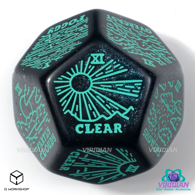 Weather Generator Die: Shimmering Blue&Turquise (Preorder)